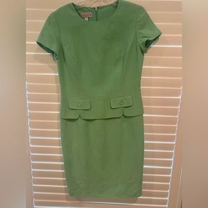 Adrianna Papell Silk Linen Blend Dress - size 10